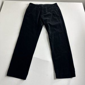 Polo Ralph Lauren Black Velvet Trousers ￼Pants Dress Suit Mens Size 33x30 Tuxedo